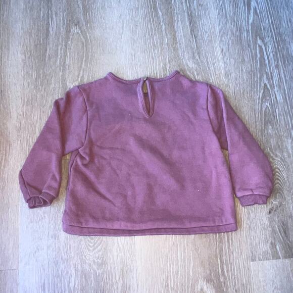 Zara Toddler Girl Heart Sweatshirt - Size 3-4yrs - Picture 3 of 4